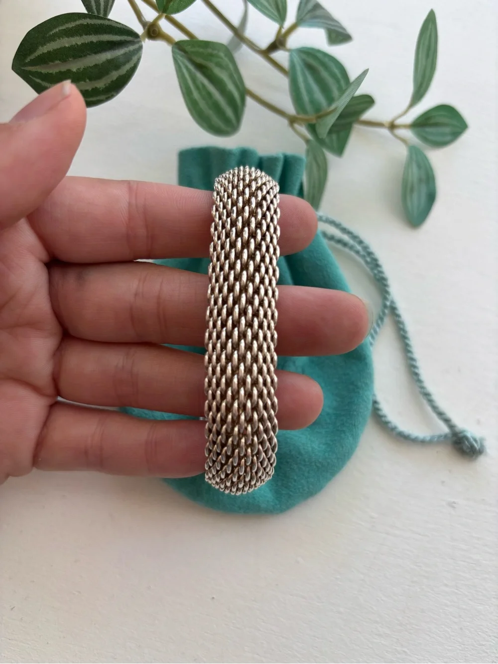 Tiffany & Co. Somerset Mesh Sterling Silver Bracelet